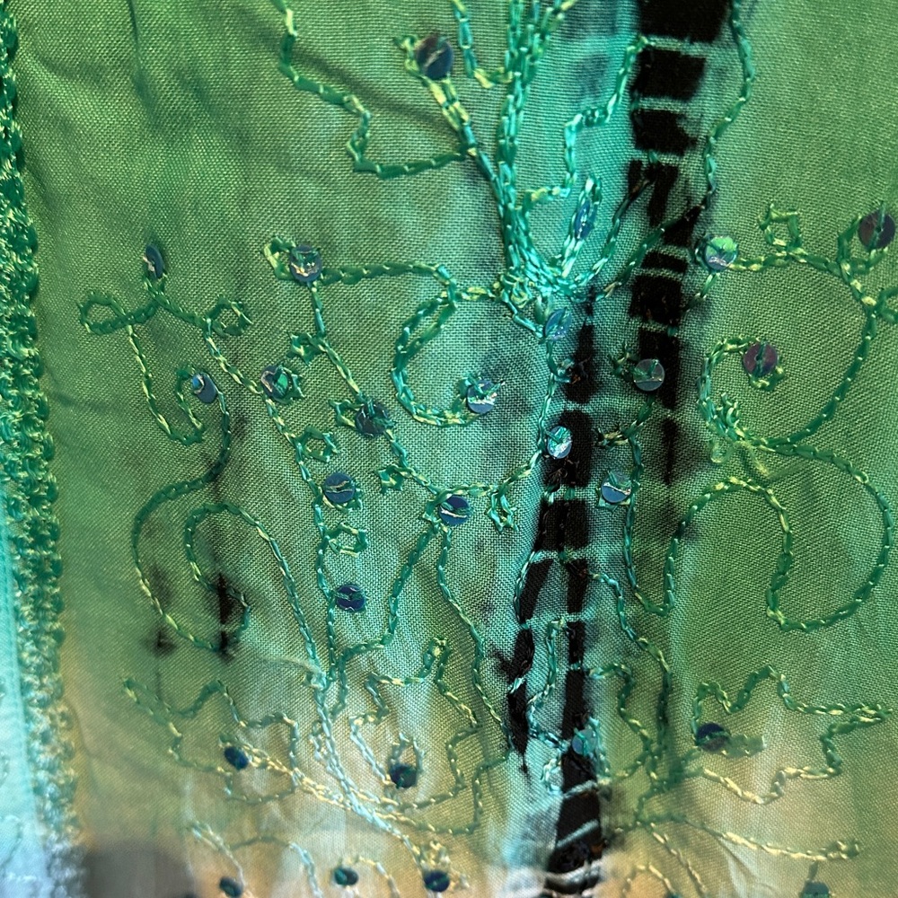 RAGA Tie-Dye Tank Top - Teal and Black - Picture 8 of 8